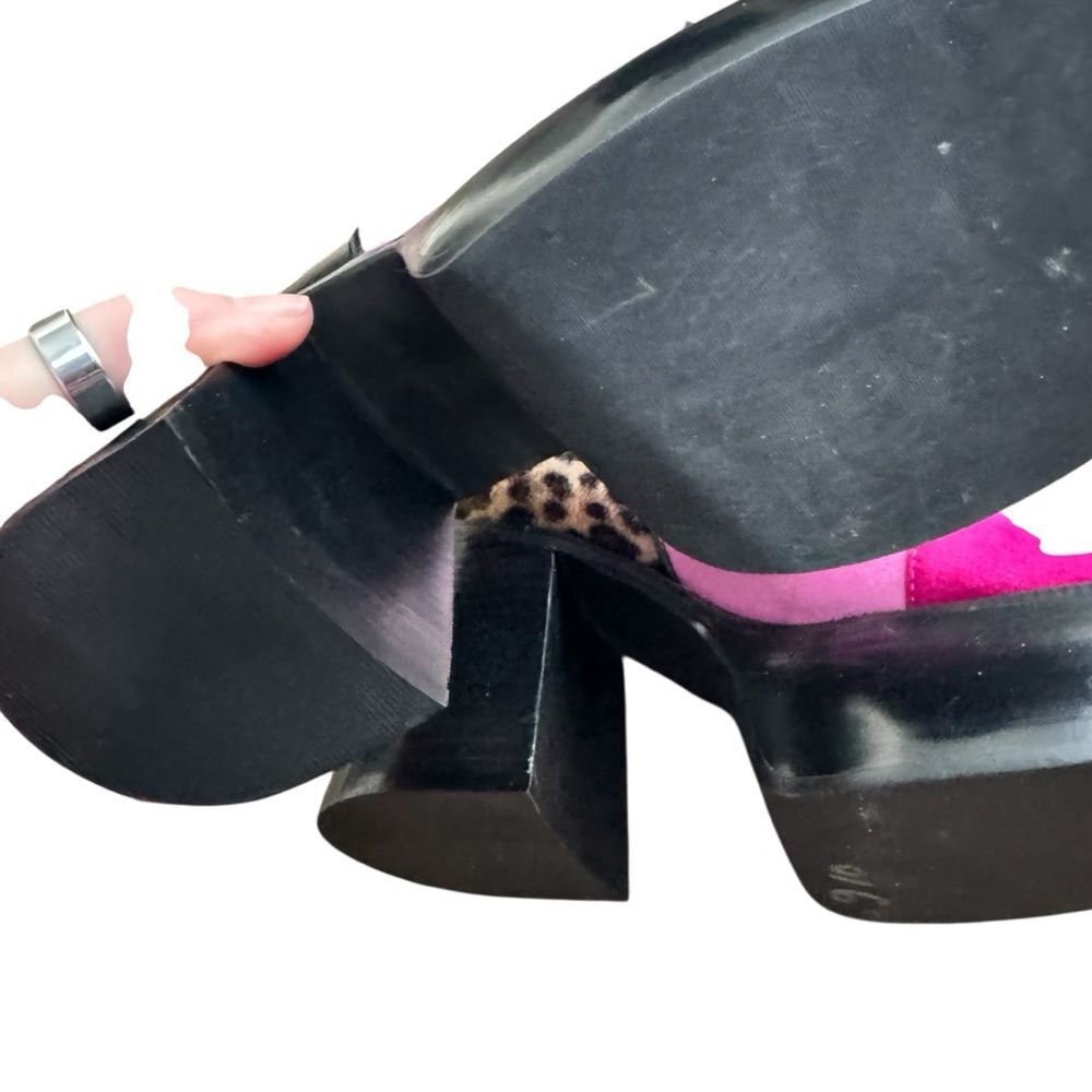 dELiA*s Pink & Black Platform Knee High Boots with Butterfly and Cherry Accent - Picture 7 of 9